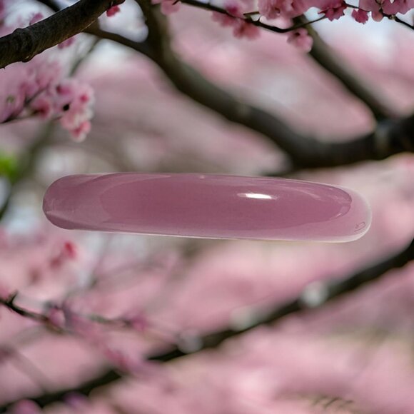 Pink Jade Bangle - Picture 2 of 11